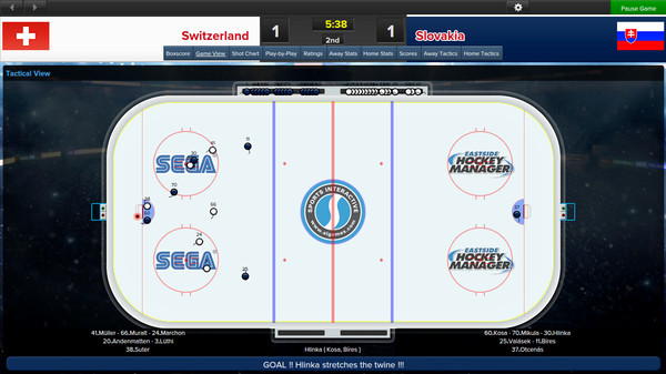 Игра Eastside Hockey Manager, скриншот
