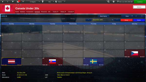 Игра Eastside Hockey Manager, скриншот