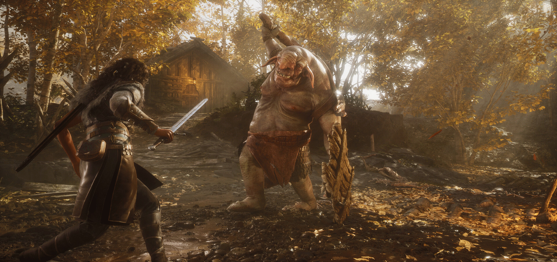 Запуск Echoes of the End: молодая женщина сражается с троллем