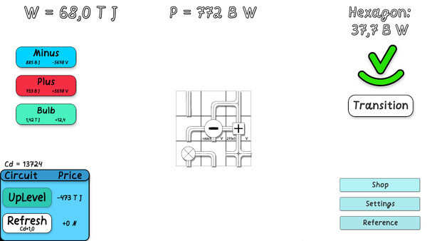 Игра Electro Idle, скриншот