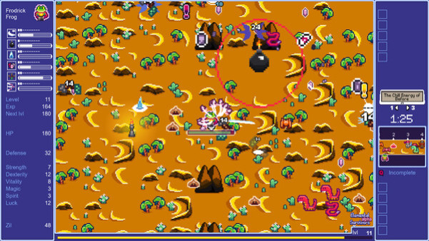 Игра Elemental Survivors, скриншот