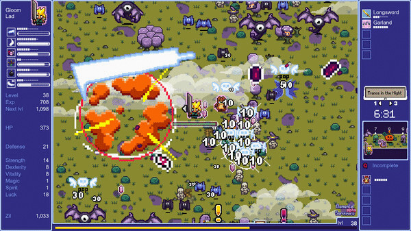 Игра Elemental Survivors, скриншот