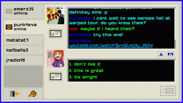 Игра Emily is Away Too, скриншот