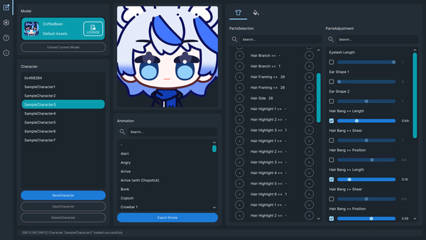 Игра EmoteLab, скриншот