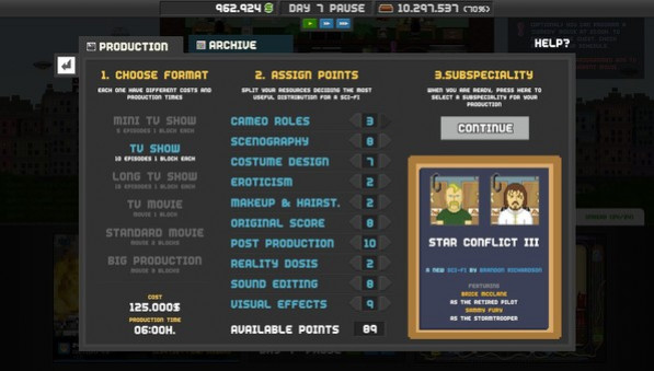 Игра Empire TV Tycoon, скриншот