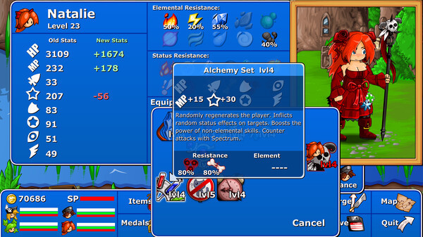 Игра Epic Battle Fantasy 4, скриншот