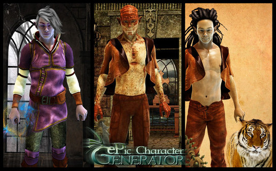 Игра ePic Character Generator - Season #1: Elf Male, скриншот