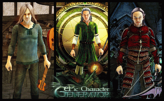 Игра ePic Character Generator - Season #1: Elf Male, скриншот