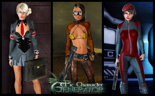 Игра ePic Character Generator - Season #1: Modern Female, скриншот