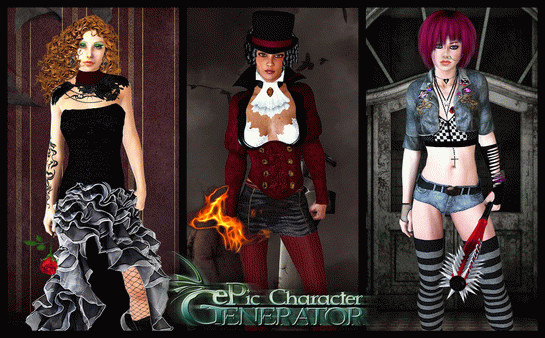 Игра ePic Character Generator - Season #1: Modern Female, скриншот