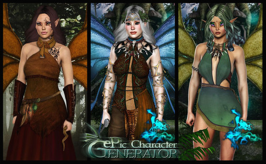 Игра ePic Character Generator - Season #2: Female Fae, скриншот