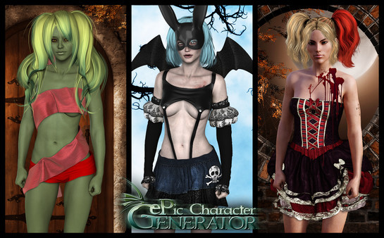 Игра ePic Character Generator - Season #2: Female Halloween, скриншот
