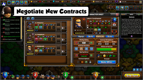 Игра Epic Manager - Create Your Own Adventuring Agency!, скриншот