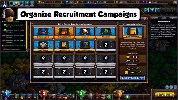 Игра Epic Manager - Create Your Own Adventuring Agency!, скриншот