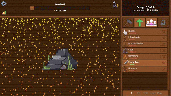 Игра EraClicker, скриншот