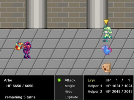 Игра Eryi's Action, скриншот
