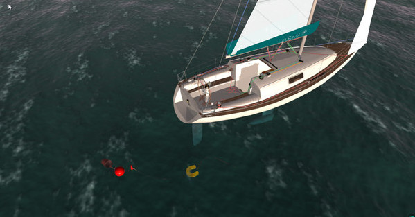 Игра eSail Man Overboard, скриншот