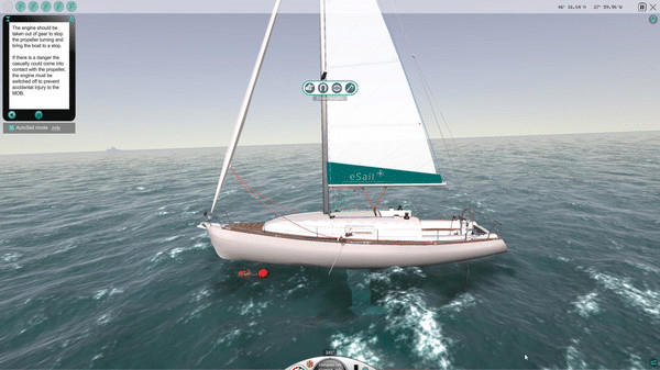 Игра eSail Man Overboard, скриншот