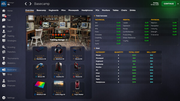 Игра Esports Manager 2026, скриншот