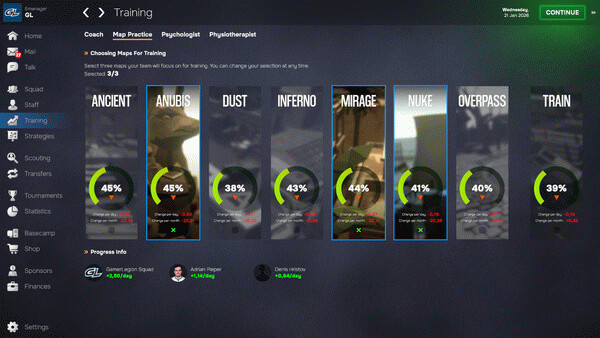 Игра Esports Manager 2026, скриншот
