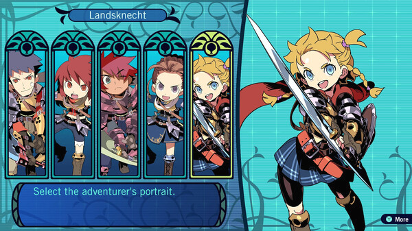 Игра Etrian Odyssey HD, скриншот