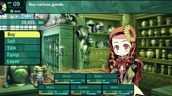 Игра Etrian Odyssey II HD, скриншот