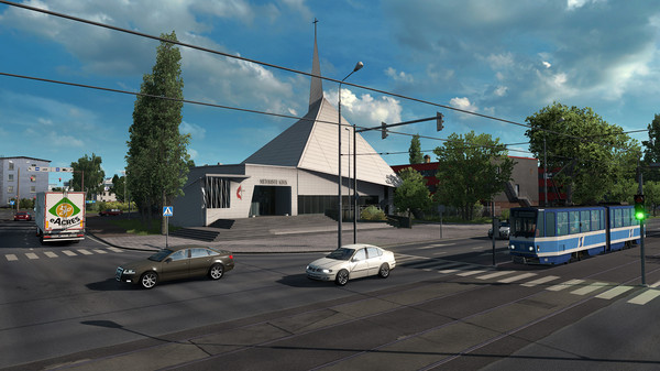 Игра Euro Truck Simulator 2 - Beyond the Baltic Sea, скриншот