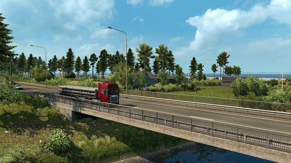 Игра Euro Truck Simulator 2 - Beyond the Baltic Sea, скриншот