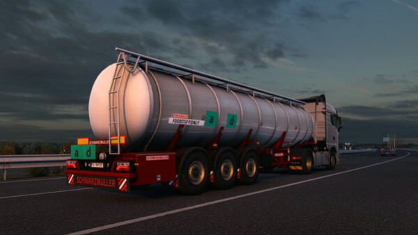 Игра Euro Truck Simulator 2 - Schwarzmüller Trailer Pack, скриншот