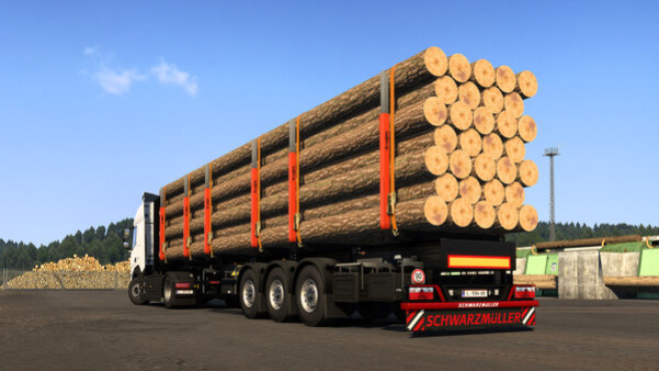Игра Euro Truck Simulator 2 - Schwarzmüller Trailer Pack, скриншот