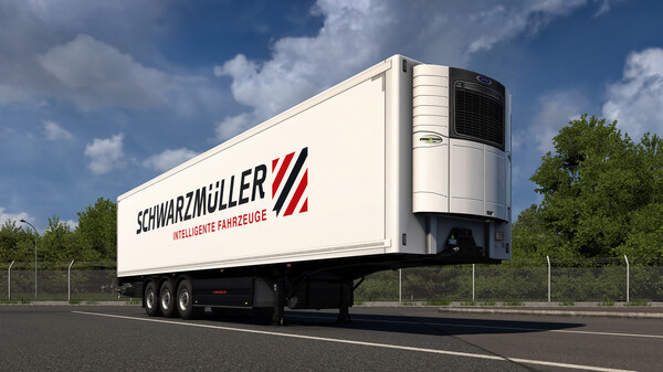 Игра Euro Truck Simulator 2 - Schwarzmüller Trailer Pack, скриншот