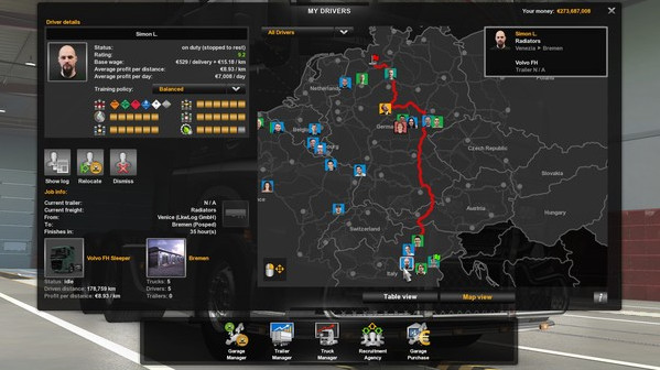 Игра Euro Truck Simulator 2, скриншот