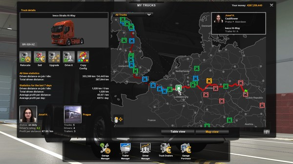 Игра Euro Truck Simulator 2, скриншот