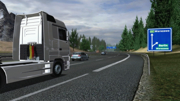 Игра Euro Truck Simulator, скриншот