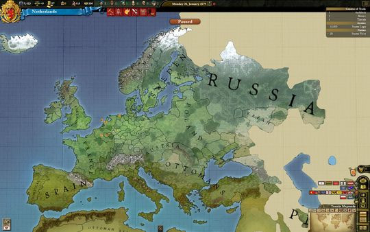 Игра Europa Universalis III: Divine Wind, скриншот