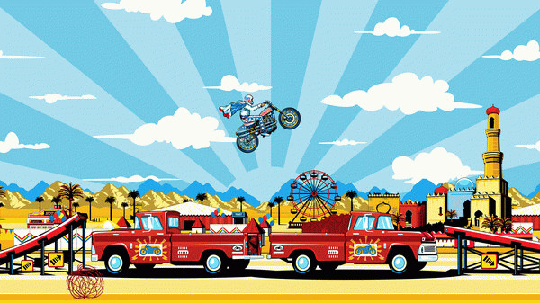 Игра Evel Knievel, скриншот