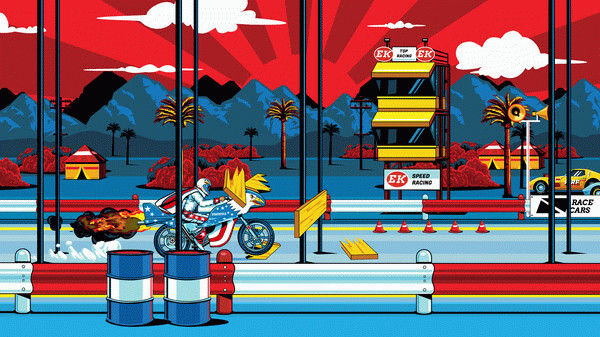 Игра Evel Knievel, скриншот
