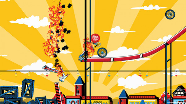 Игра Evel Knievel, скриншот