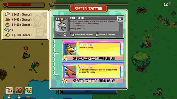 Игра Everything is Crab: The Animal Evolution Roguelite, скриншот