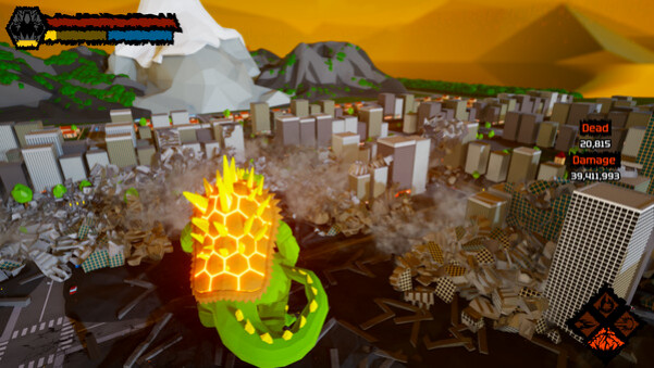 Игра Excidio The Kaiju Simulator, скриншот