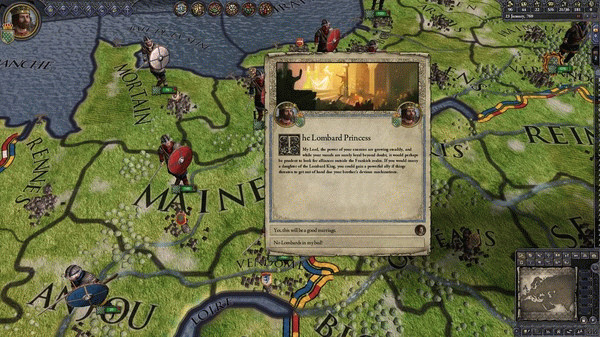 Игра Expansion - Crusader Kings II: Charlemagne, скриншот
