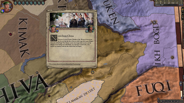 Игра Expansion - Crusader Kings II: Jade Dragon, скриншот