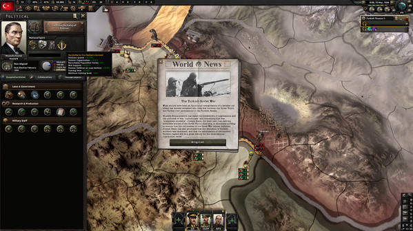 Игра Expansion - Hearts of Iron IV: Battle for the Bosporus, скриншот