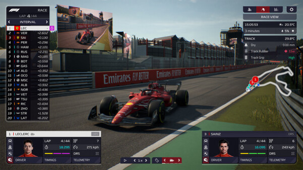 Игра F1 Manager 2022, скриншот