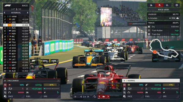 Игра F1 Manager 2022, скриншот