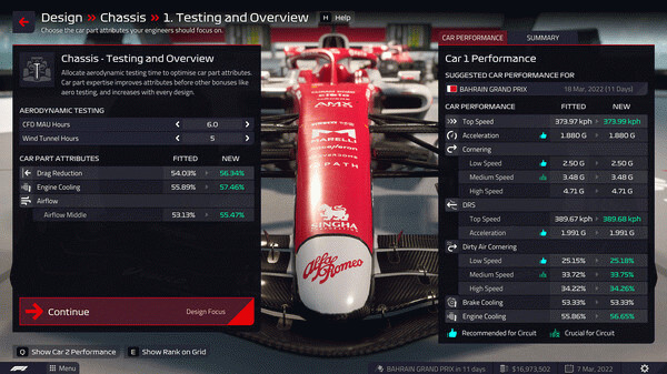 Игра F1 Manager 2022, скриншот