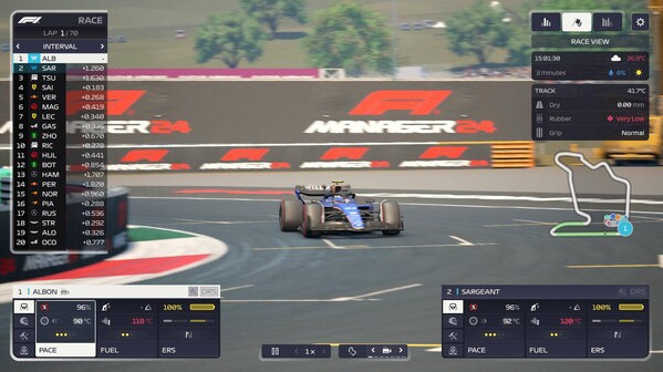 Игра F1 Manager 2024, скриншот