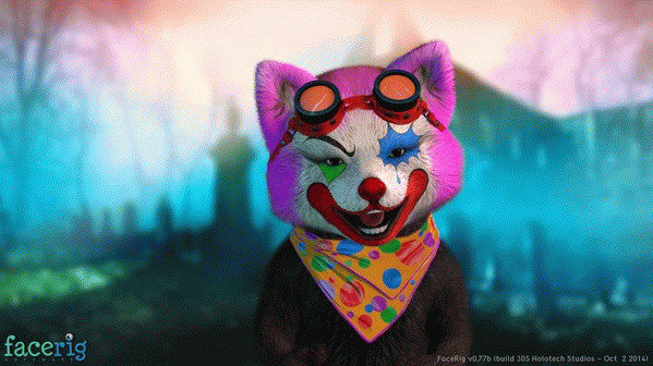 Игра FaceRig, скриншот
