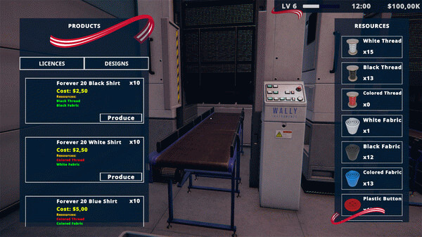 Игра Factory Outlet Simulator, скриншот