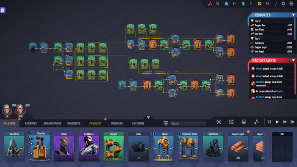 Игра Factory Planner, скриншот